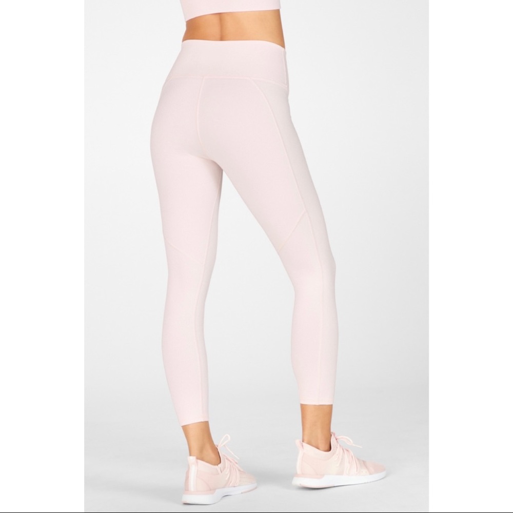 Fabletics Define High-Waisted 7/8 Legging in Pink Frost - Picture 3 of 9